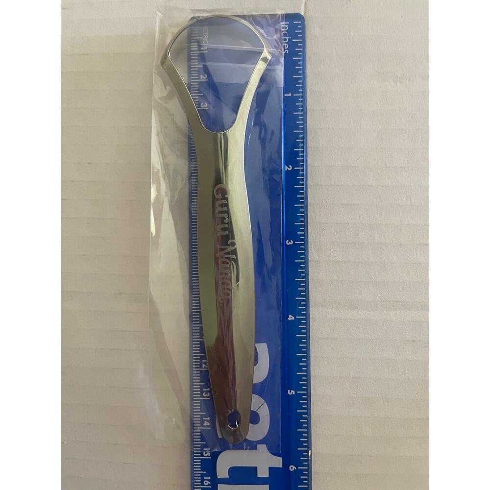 New Gura Nanda Metal 2 Tongue Scraper - Picture 4 of 5
